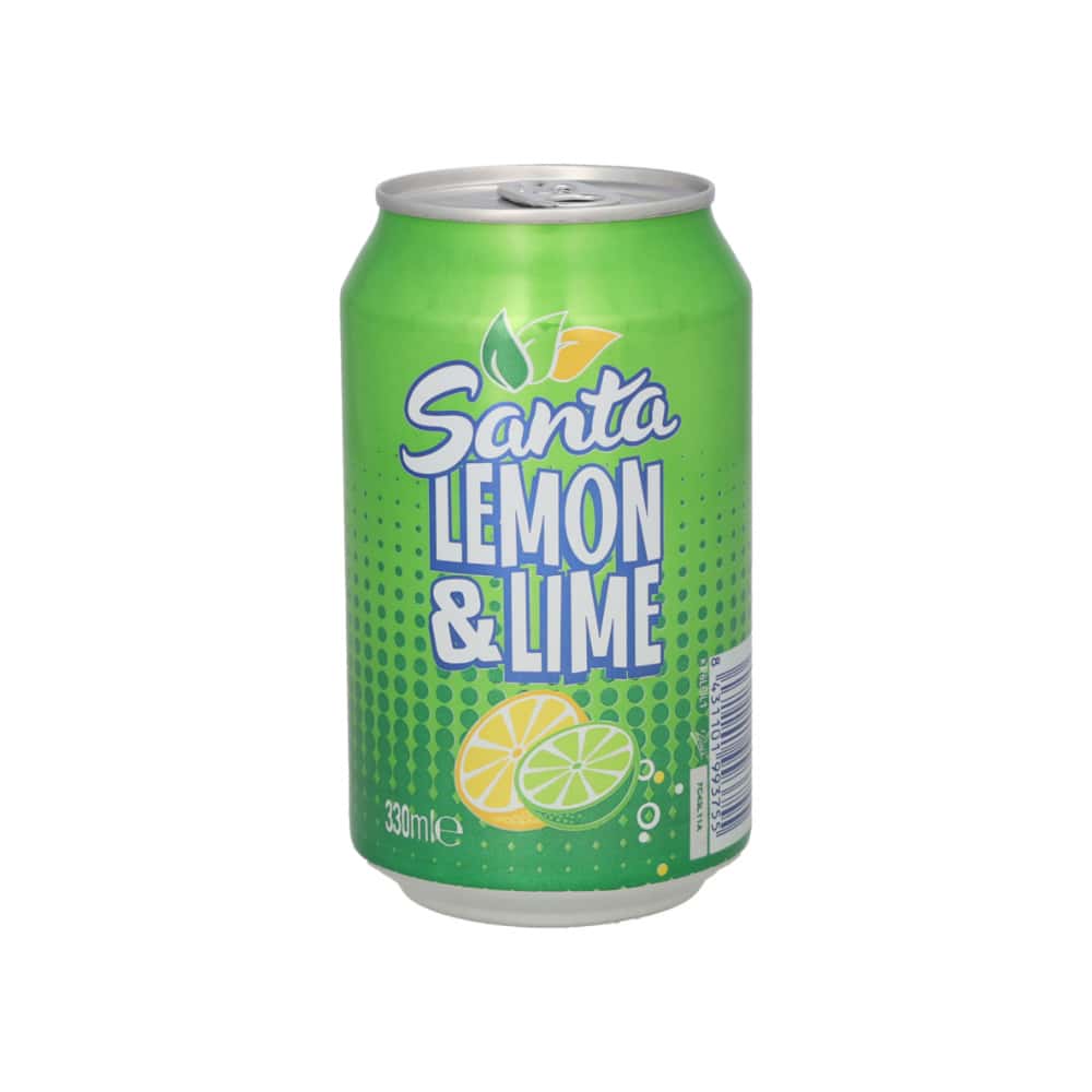 Refresco gaseado de limón y lima Santa (6 x 330 ml) - Miniatura 2