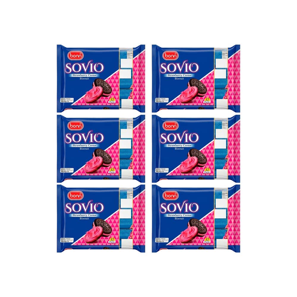 Galletas Sovio con crema de fresa Bonn (6 x 360 g / 12.7 oz) - Miniatura 1