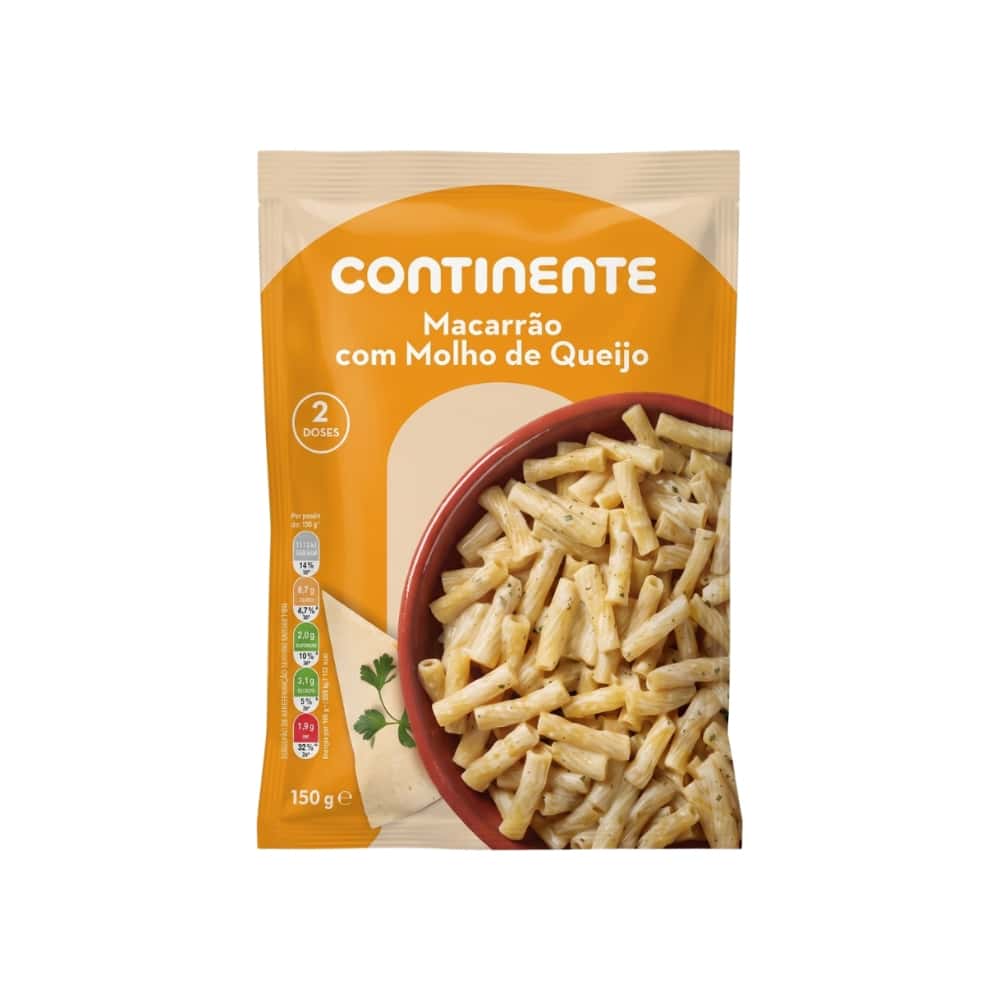 Pasta con salsa de queso Continente (150 g / 5.29 oz) - Miniatura 1