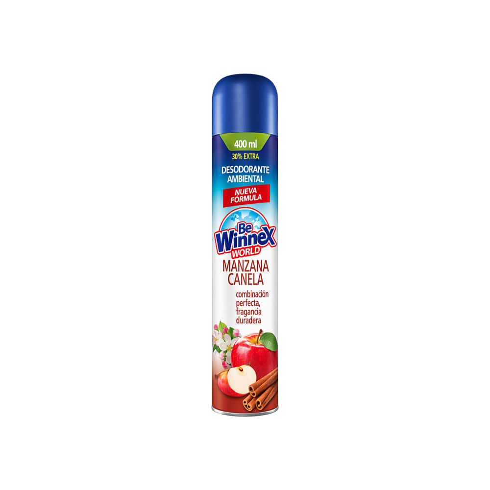 Desodorante ambiental Manzana Canela Be Winnex World (400 ml) - Miniatura 1