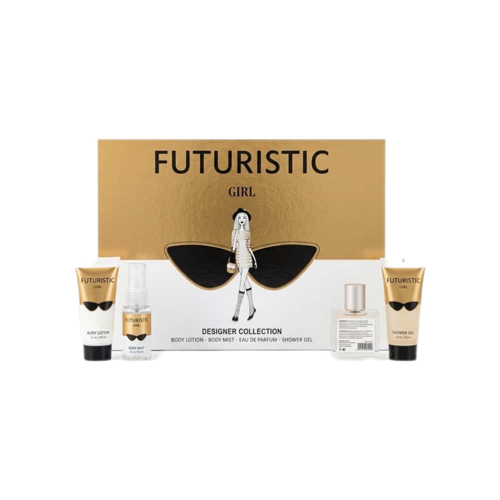 Set de regalo gel de ducha, perfume, agua de tocador y crema corporal Futuristic V.V. Love - Miniatura 2