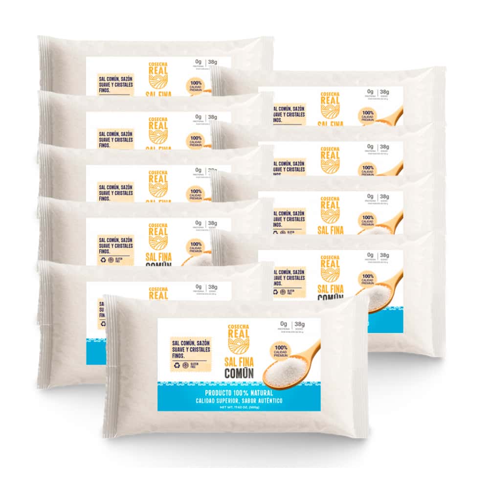 Sal fina común Cosecha Real (10 x 500 g / 1.1 lb) - Miniatura 1