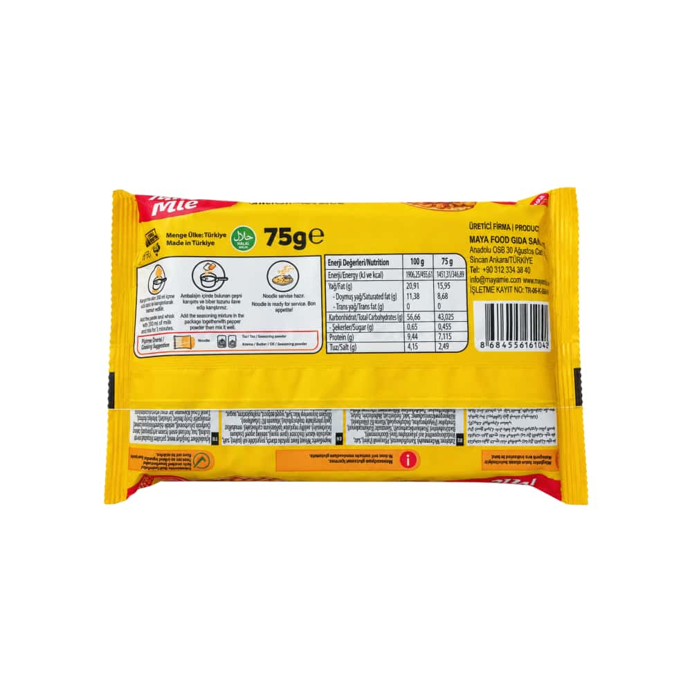 Sopa instantánea de fideos sabor pollo Maya Mie (75 g / 2.6 oz) - Miniatura 2