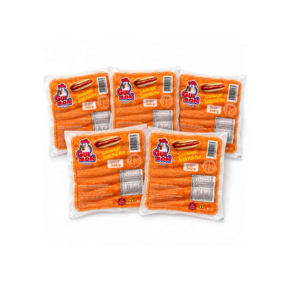 Salchichas de pollo Gui Bon Foods (5 x 340 g / 12 oz) - Miniatura 1