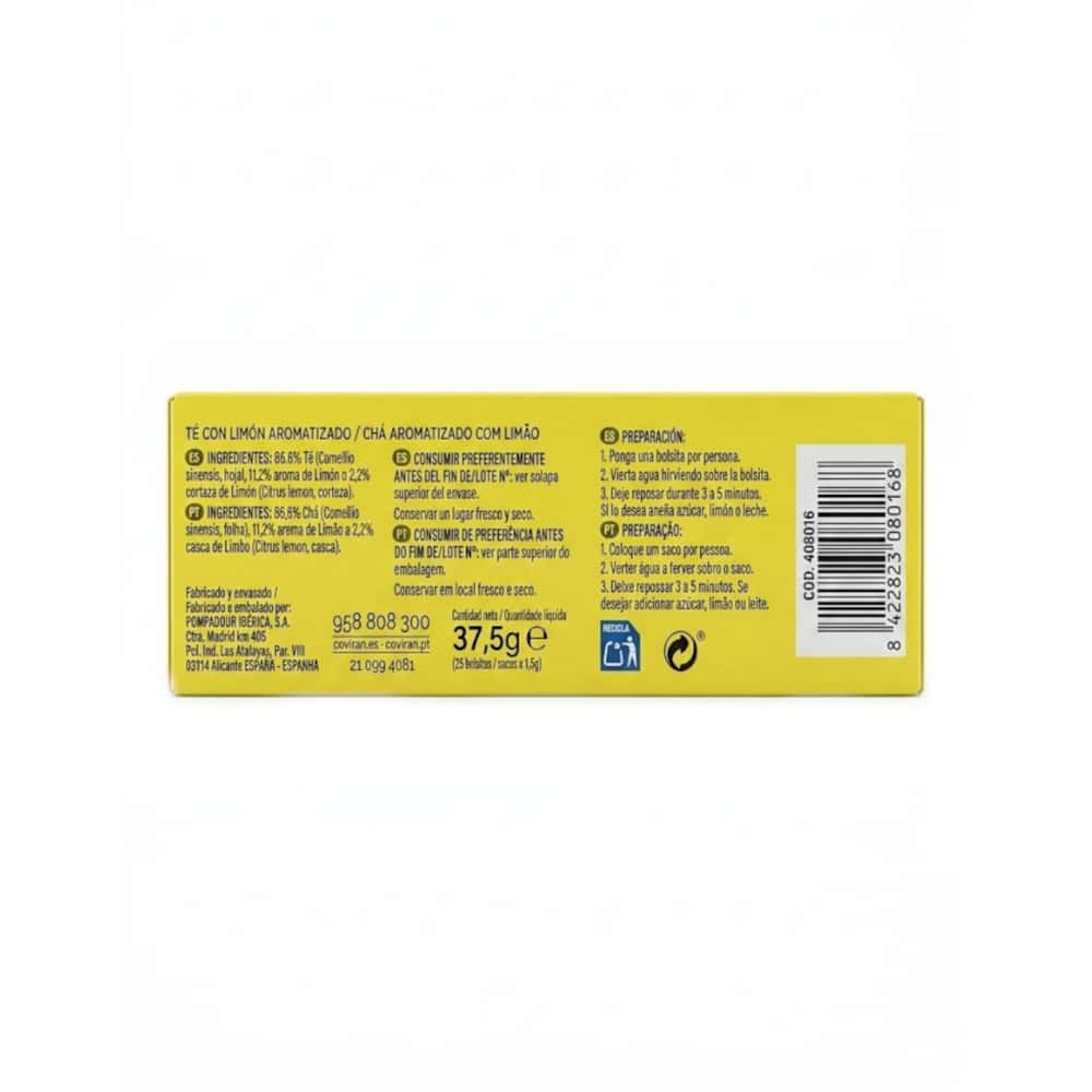 Té con limón Coviran (25 x 1.5 g) - Miniatura 2