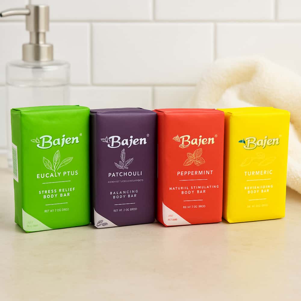 Jabón de tocador especial cúrcuma Bajen (3 x 200 g / 7.05 oz) - Miniatura 3