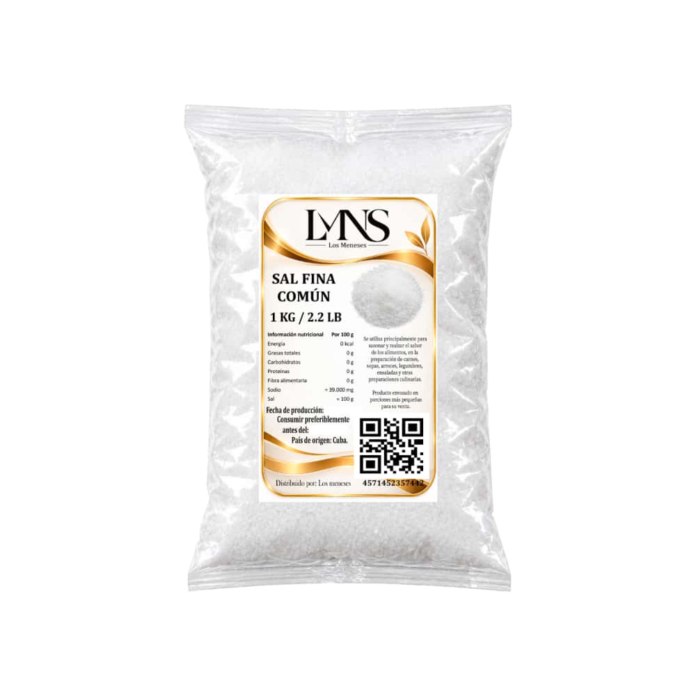 Sal fina común Los Meneses (1 kg / 2.2 lb) - Miniatura 1