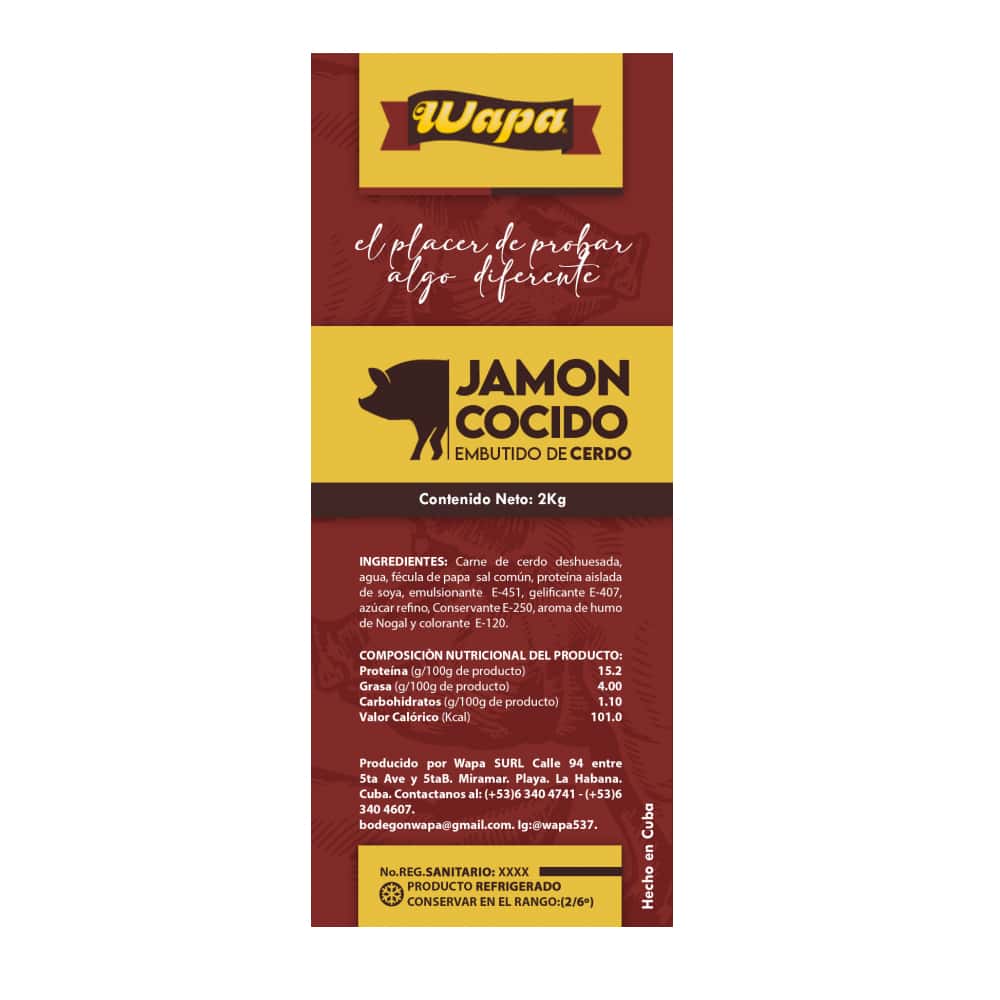 Jamón cocido Wapa (2 kg / 4.4 lb) - Miniatura 2