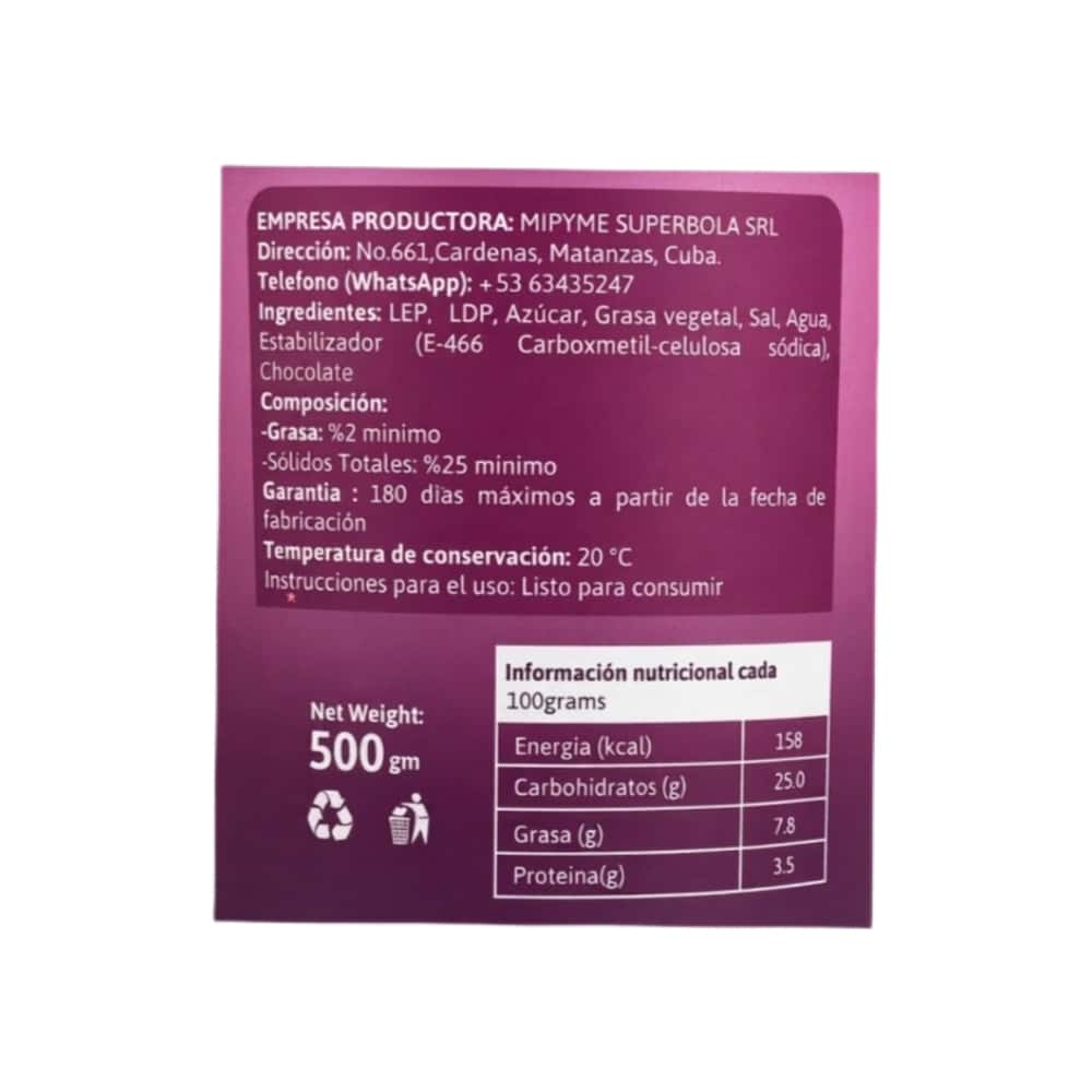 Helado de chocolate Gustatini (500 ml) - Miniatura 3