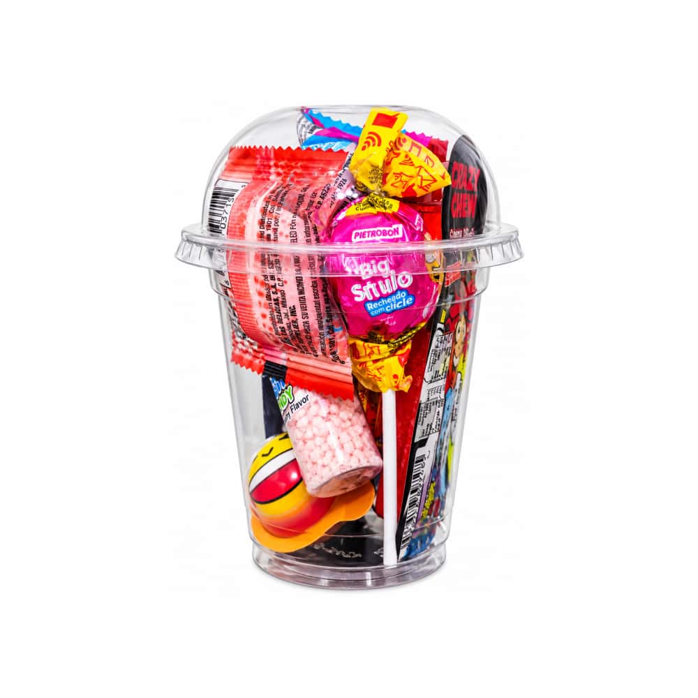 Vaso sorpresa surtido de confituras, accesorios y juguetes con dulce La Finca (110 g / 3.8 oz) - Miniatura 2