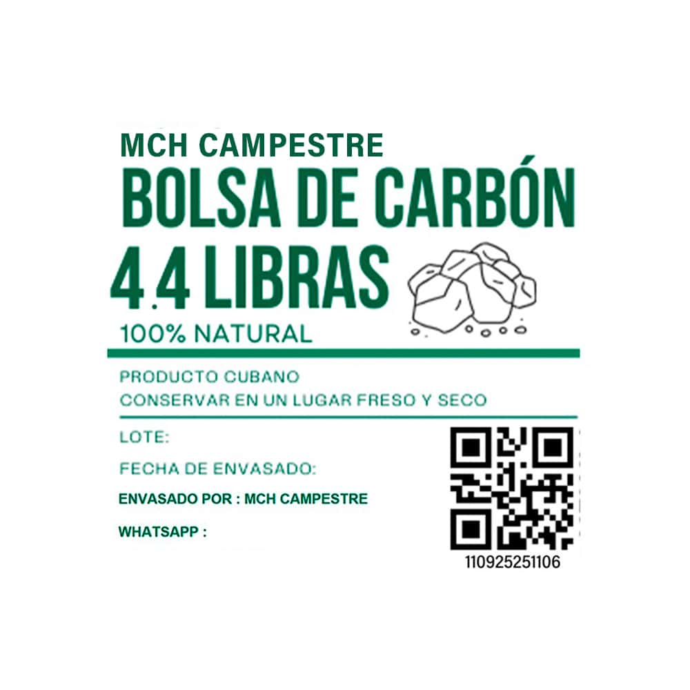 Bolsa de carbón MCH-Campestre (2 kg / 4.4 lb) - Miniatura 3