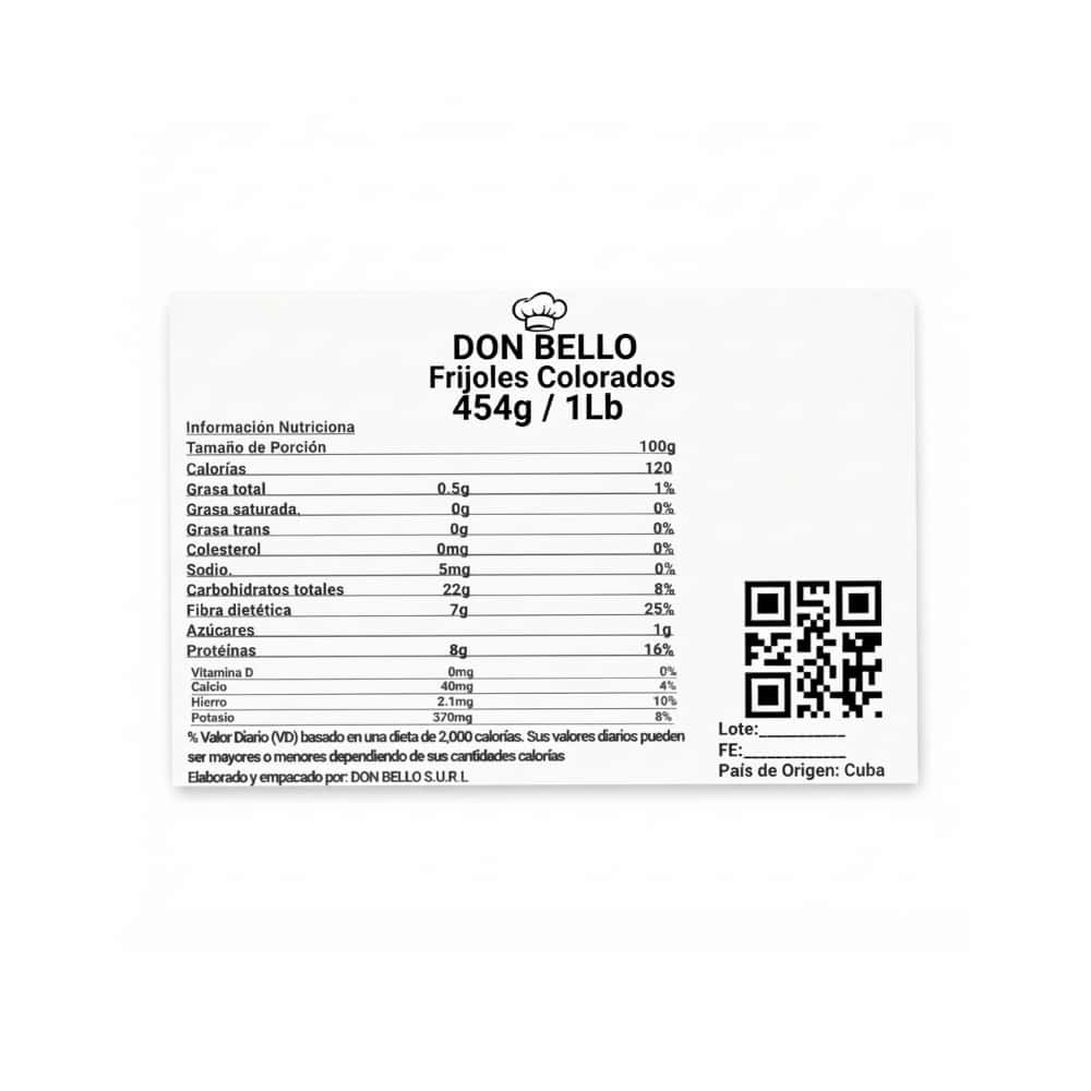 Frijoles colorados Don Bello (454 g / 1lb) - Miniatura 3