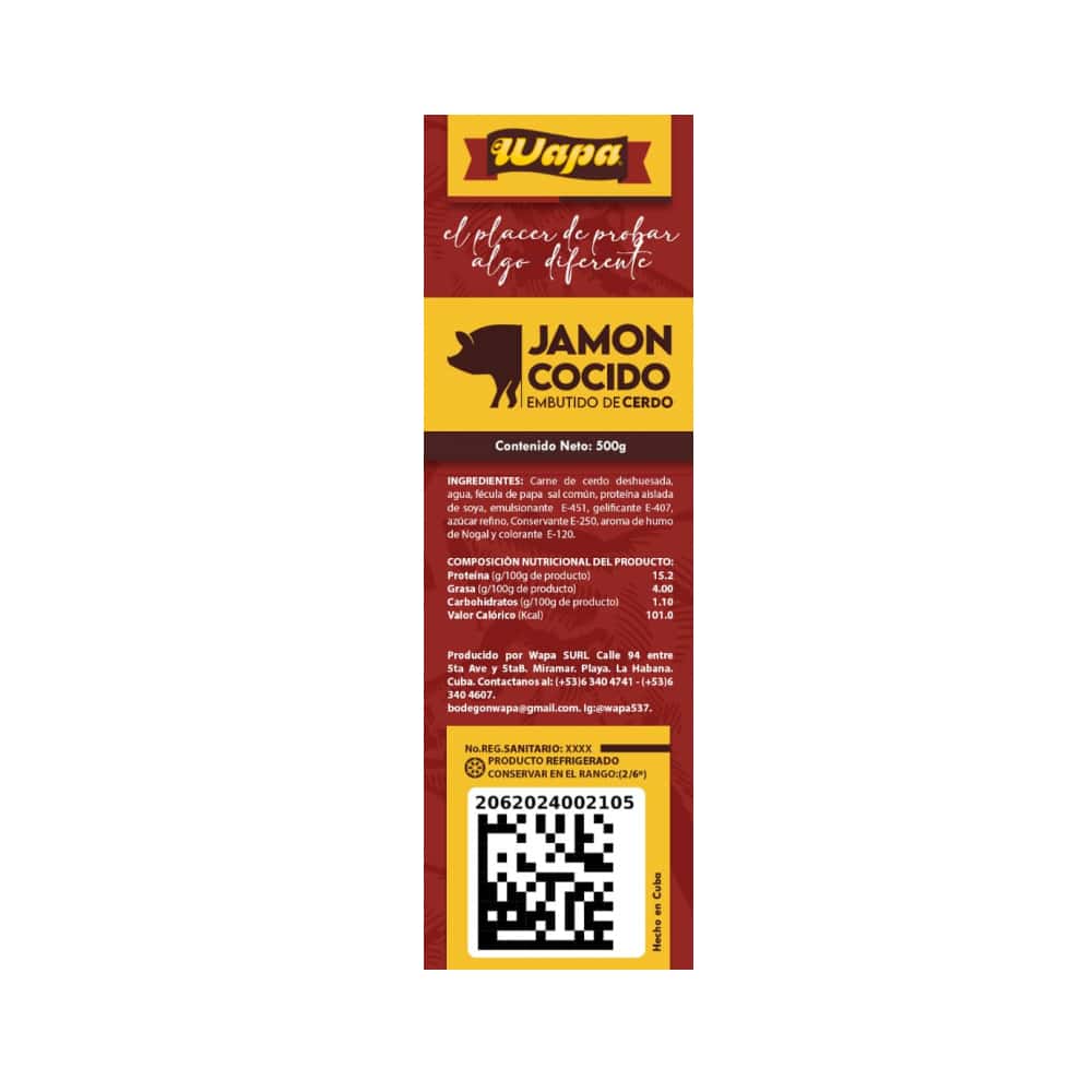 Jamón cocido lasqueado Wapa (500 g / 1.1 lb) - Miniatura 5