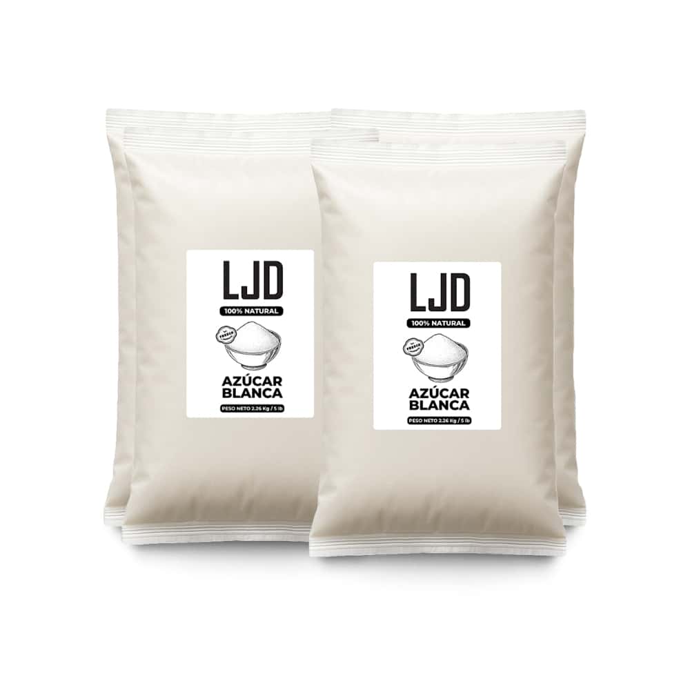 Azúcar blanca LJD (4 x 2.26 kg / 5 lb) - Miniatura 1