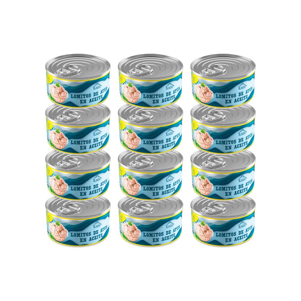 Atún en lomitos en aceite vegetal Kada (12 x 160 g / 5.6 oz) - Miniatura 1