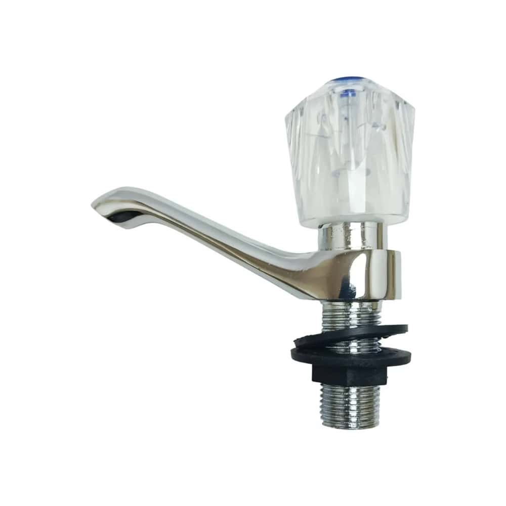 Llave cromada individual para lavamanos 1/4" Hidrotek HTK-LL-6C - Miniatura 1