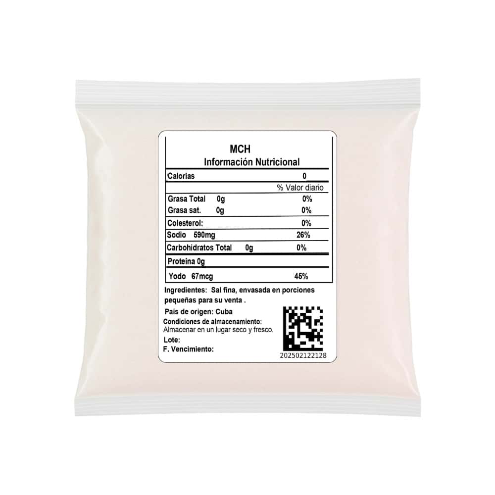 Sal común fina MCH (907 g / 2 lb) - Miniatura 7