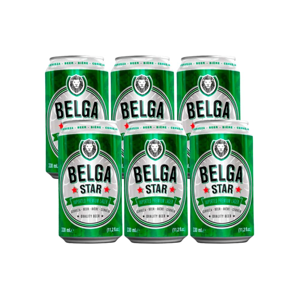 Cerveza premium Belga Star (6 x 330 ml) - Miniatura 1
