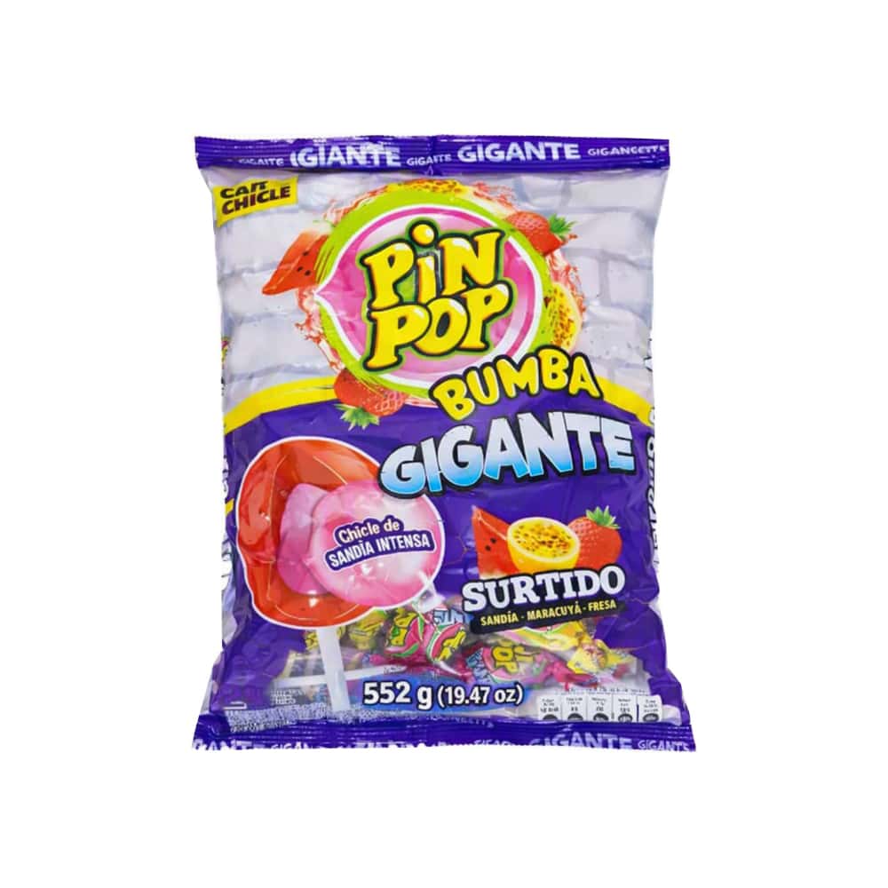 Chupa chupa con sabores frutales surtidos Pin Pop (552 g / 1.22 lb) - Miniatura 1