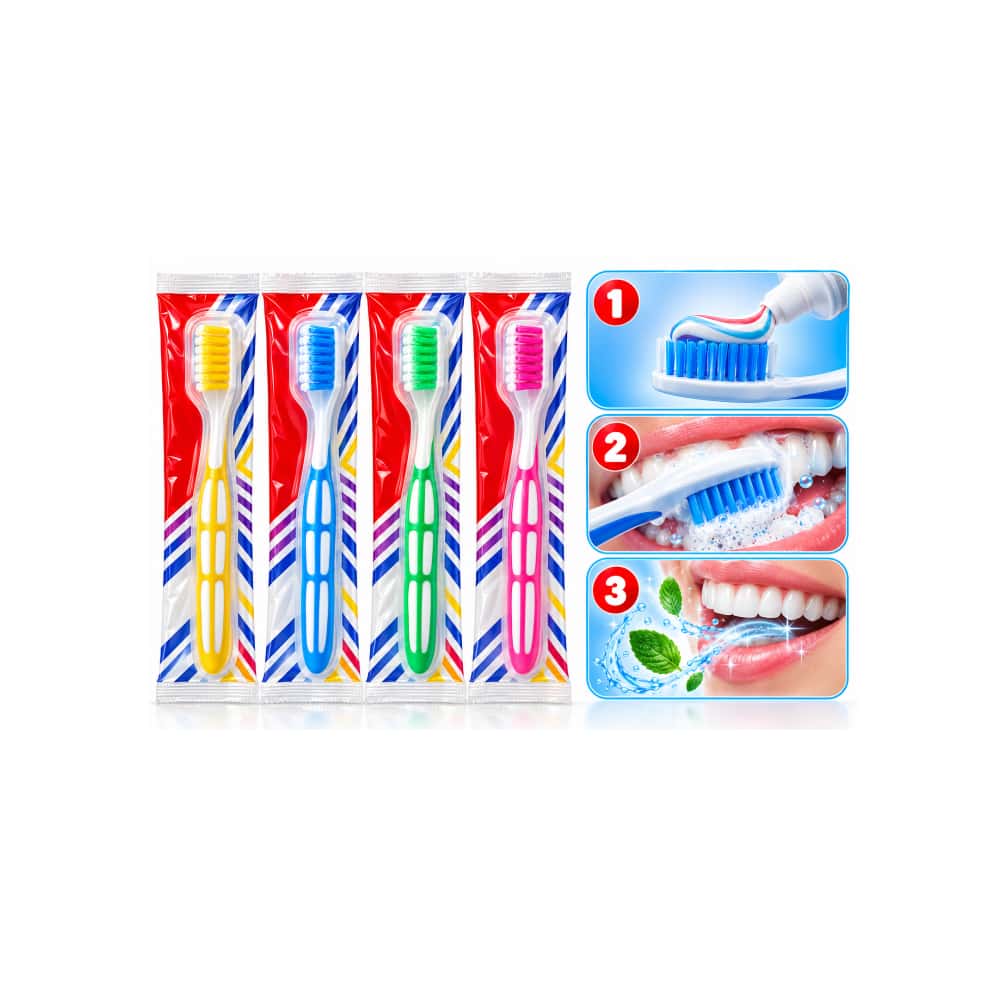 Cepillo de dientes rosa Oralflex (1 U) - Miniatura 3
