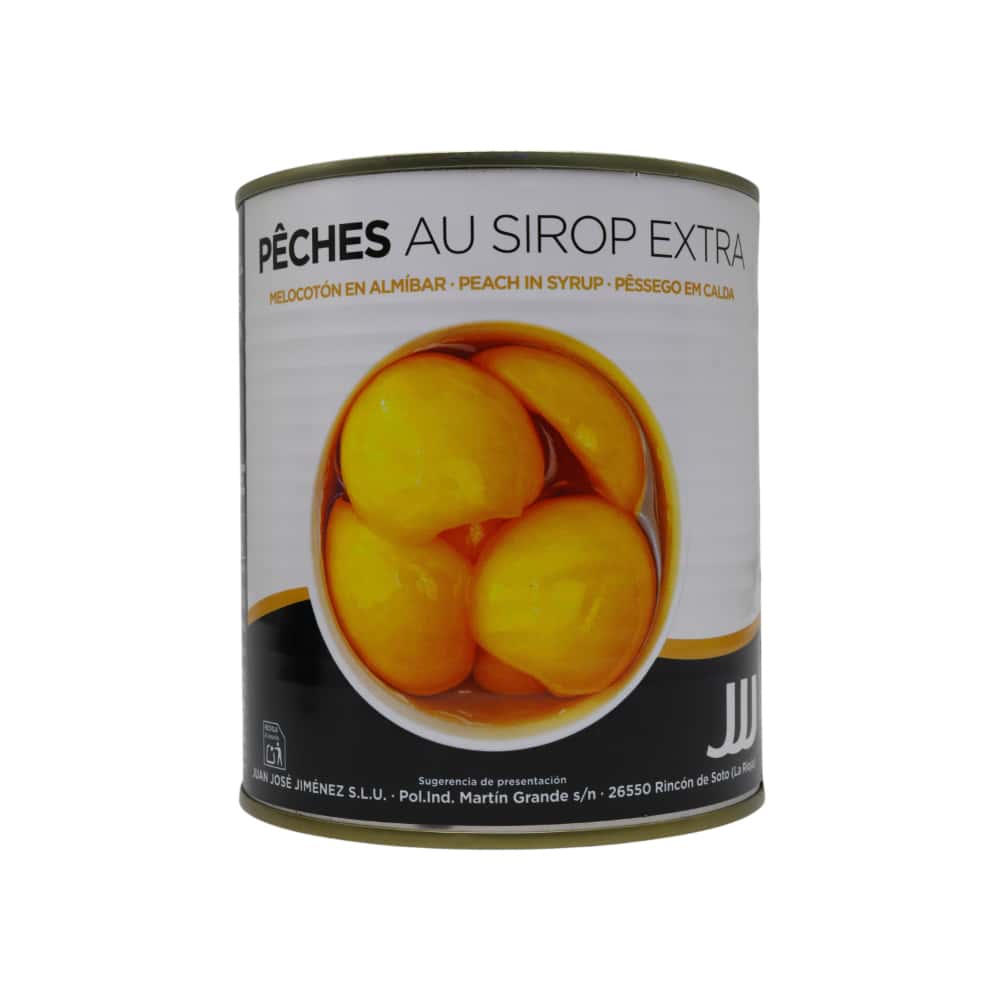 Melocotón en almíbar extra JJJ (820 g / 1.8 lb) - Miniatura 1