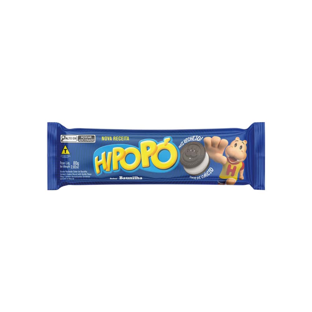 Galletas con relleno sabor vainilla Hipopó (80 g / 2.82 oz) - Miniatura 2