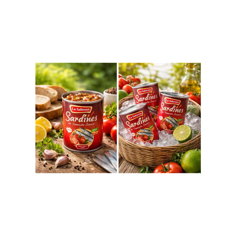 Sardinas en salsa de tomate La Sabrosa (4 x 425 g / 14.99 oz) - Miniatura 2