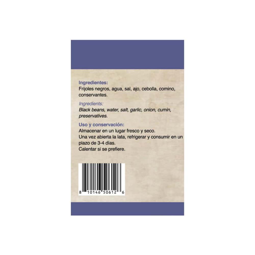 Frijoles negros condimentados YEYA (5 x 400 g / 14.1 oz) - Miniatura 4