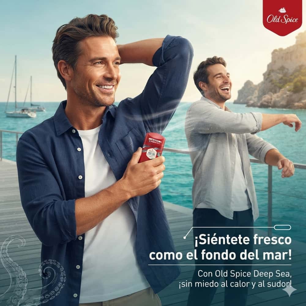Desodorante en barra sin aluminio para hombre Deep Sea Old Spice (50 ml) - Miniatura 4