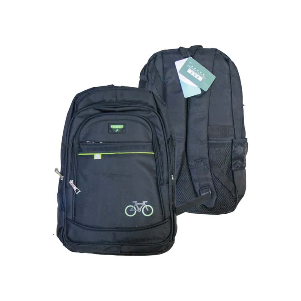 Mochila color negro y verde X.M.X (1 U) - Miniatura 2
