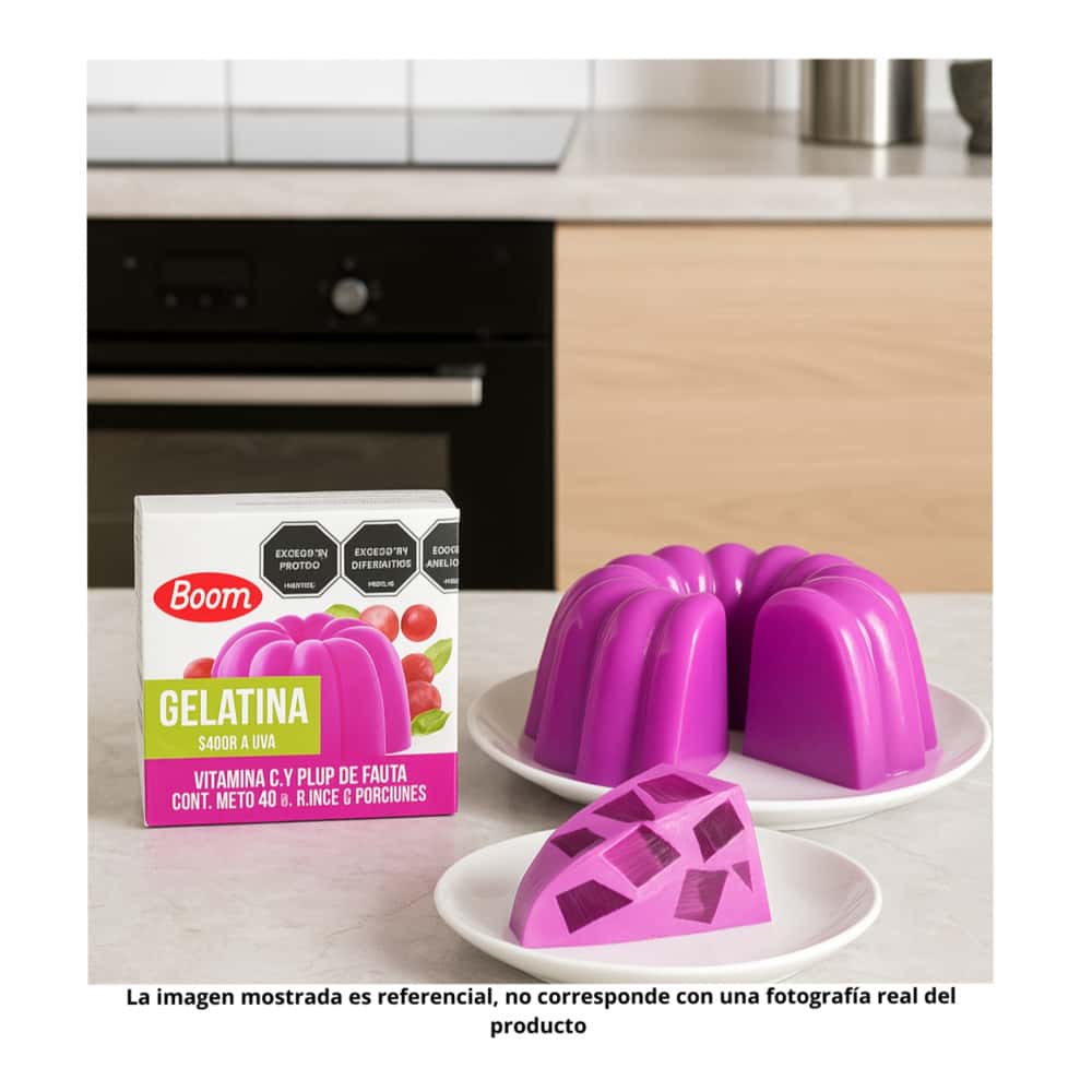 Gelatina sabor uva Boom (40 g / 1.41 oz) - Miniatura 2