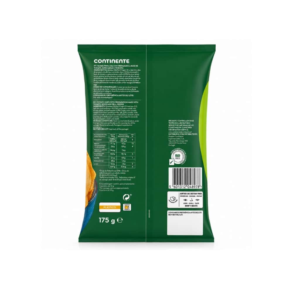 Patatas fritas estilo rústico Continente (175 g / 6.17 oz) - Miniatura 2