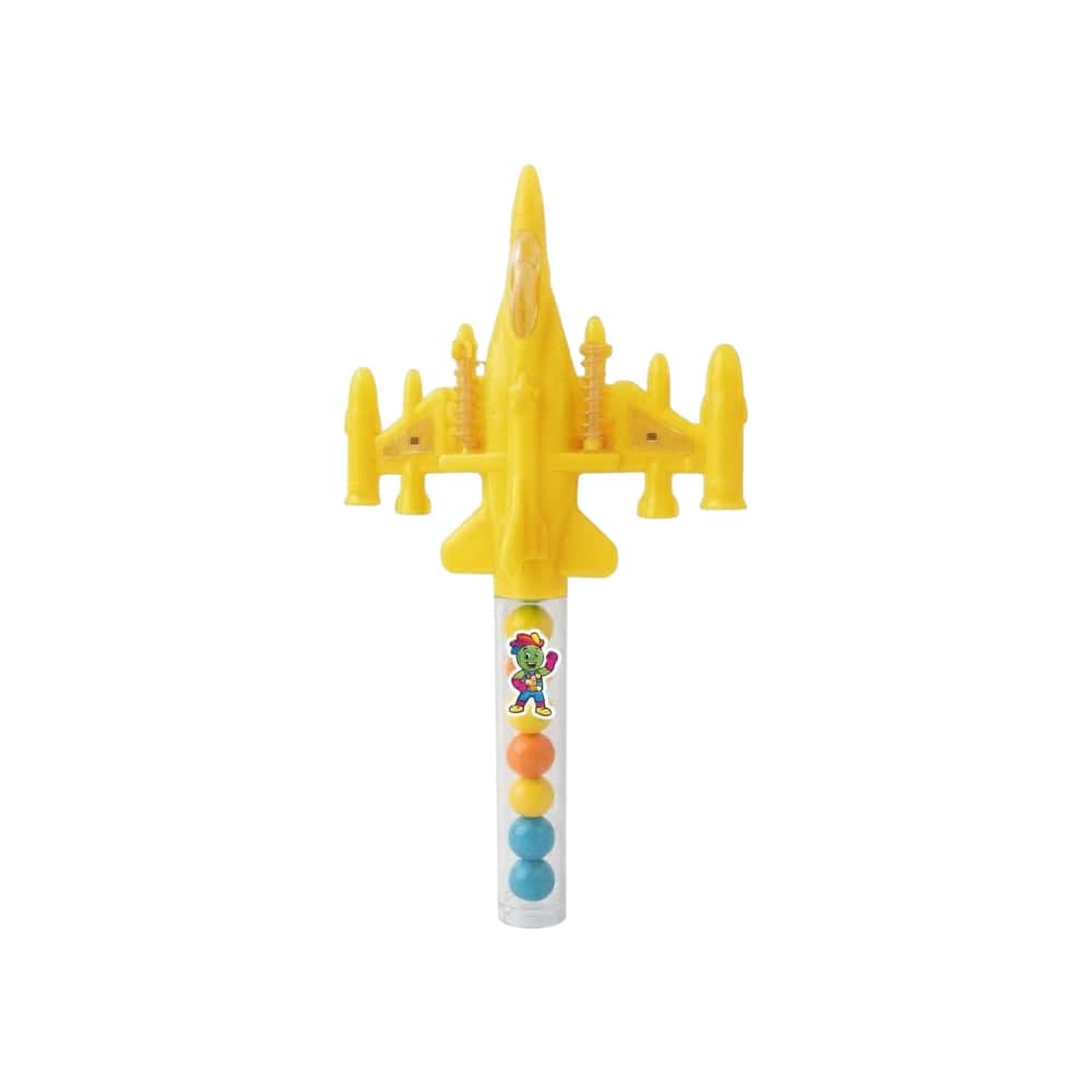 Avión de juguete amarillo con caramelos Chipirrines - Miniatura 1