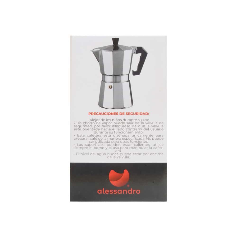 Cafetera italiana de aluminio de 1 tazas Alessandro - Miniatura 4