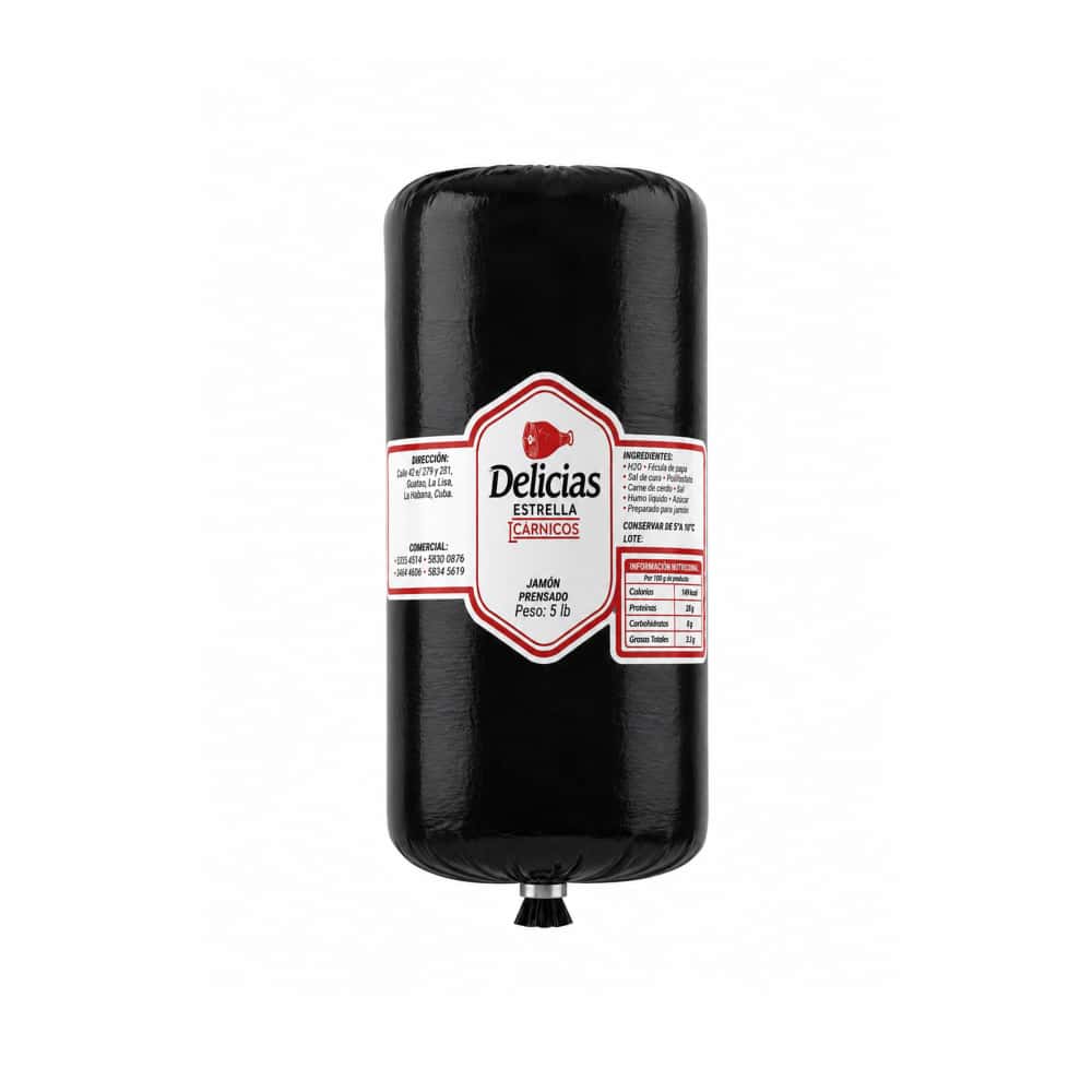 Jamón prensado Delicias Estrella (2.27 kg / 5 lb) - Miniatura 1