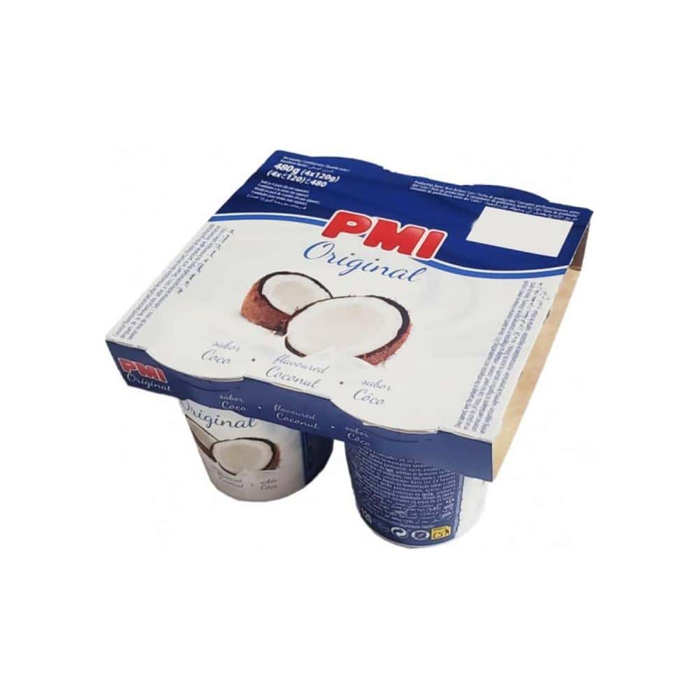 Yogurt sabor coco Original PMI (4 x 120 g / 4.23 oz) - Miniatura 3