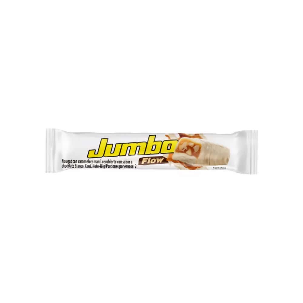 Nougat con caramelo y maní recubierto con sabor a chocolate blanco Jumbo Flow (48 g / 1.69 oz) - Miniatura 1