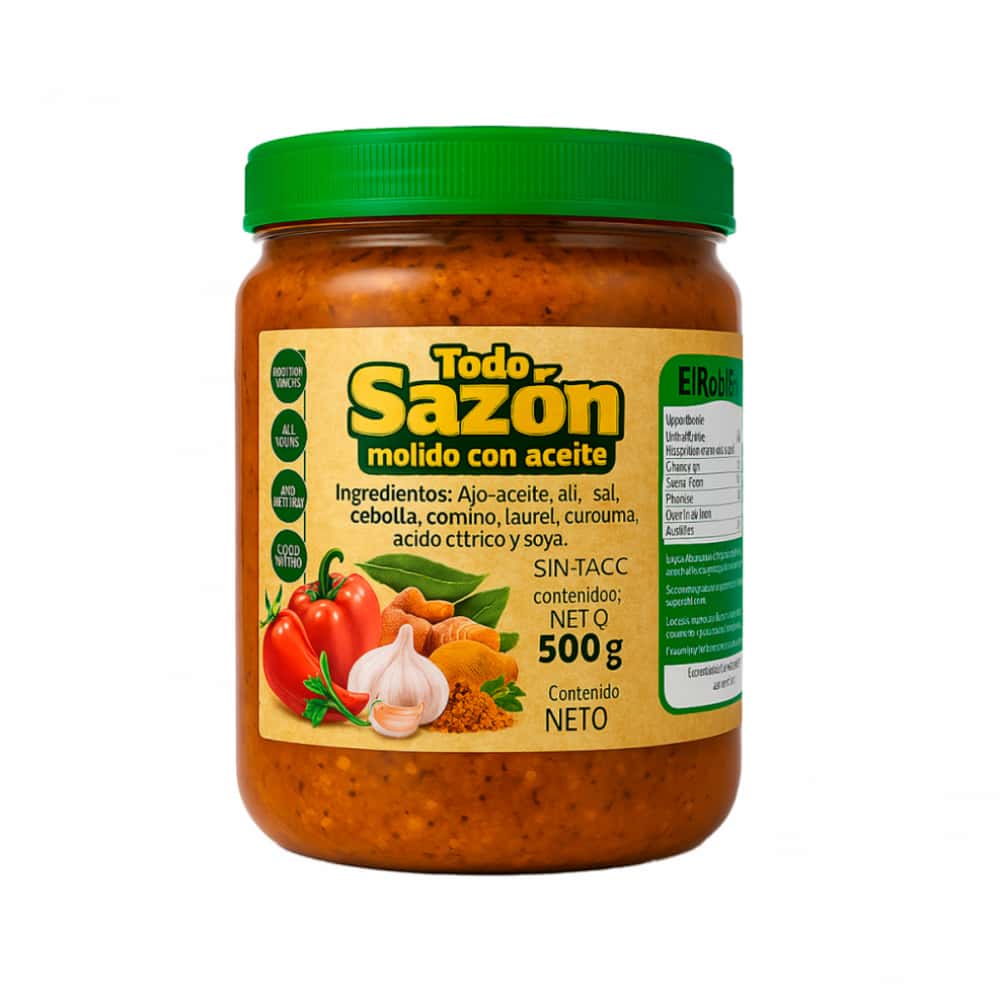 Todo sazón molido con aceite El Roble (500 g / 1.10 lb) - Miniatura 2