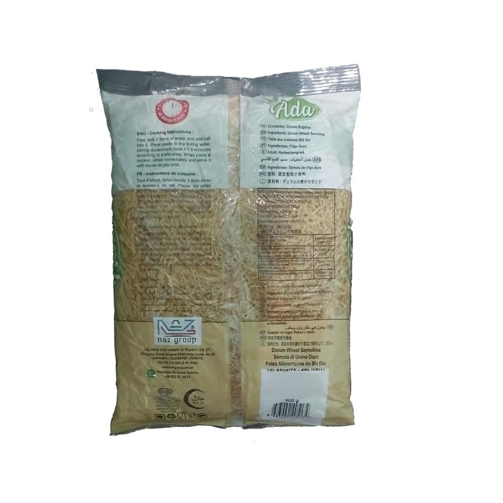 Pasta fideos Ada (500 g / 1.1 lb) - Miniatura 2
