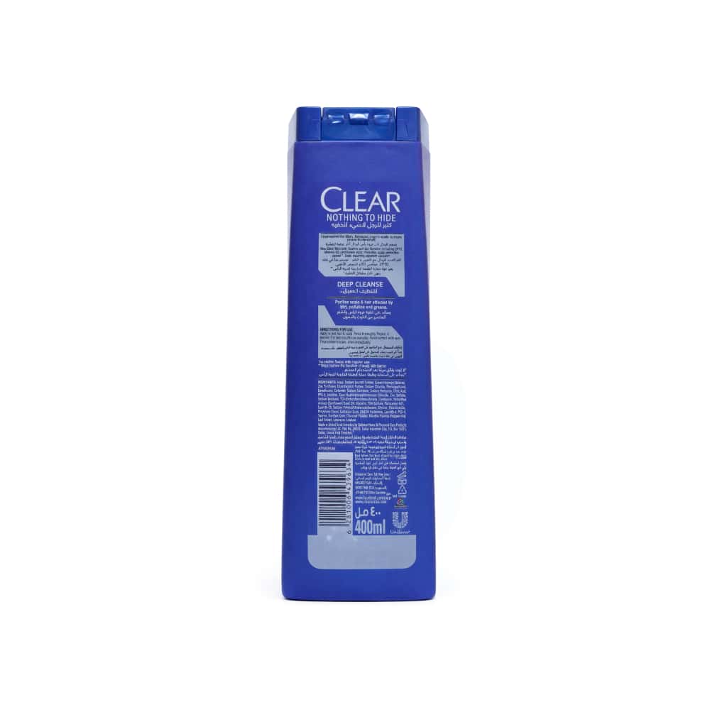 Champú anticaspa para hombres Deep Cleanse Clear (400 ml) - Miniatura 2