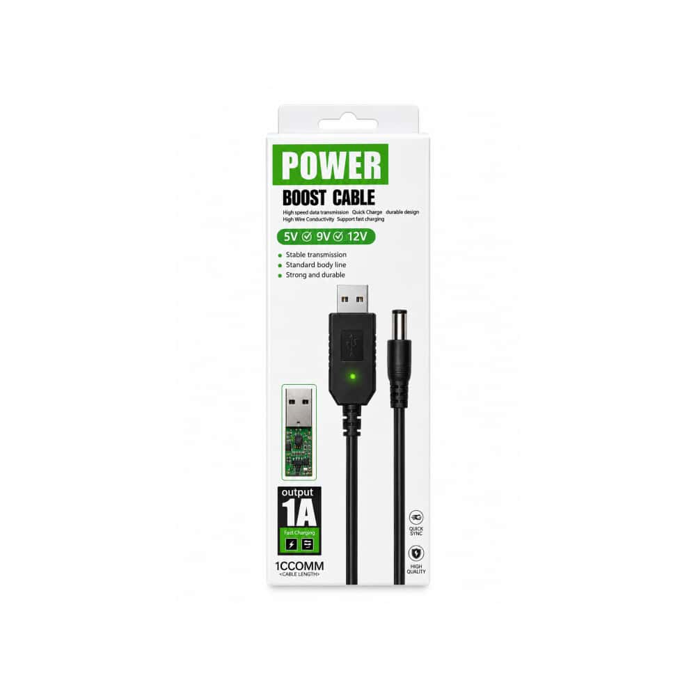 Cable impulsor de potencia USB a DC 5V / 9V / 12V – 1A POWER - Miniatura 1