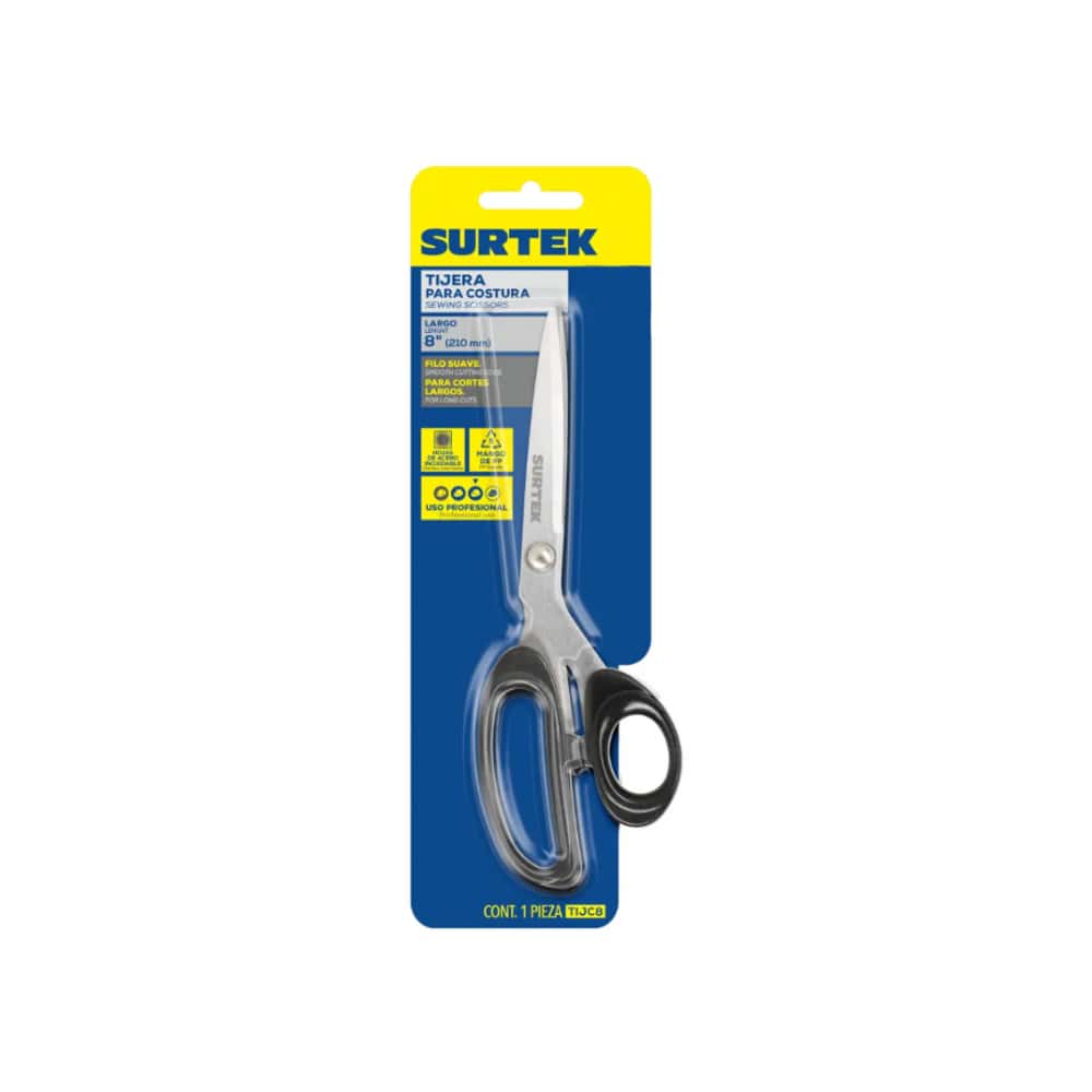 Tijera para costura de 8" Surtek TIJC8 - Miniatura 2