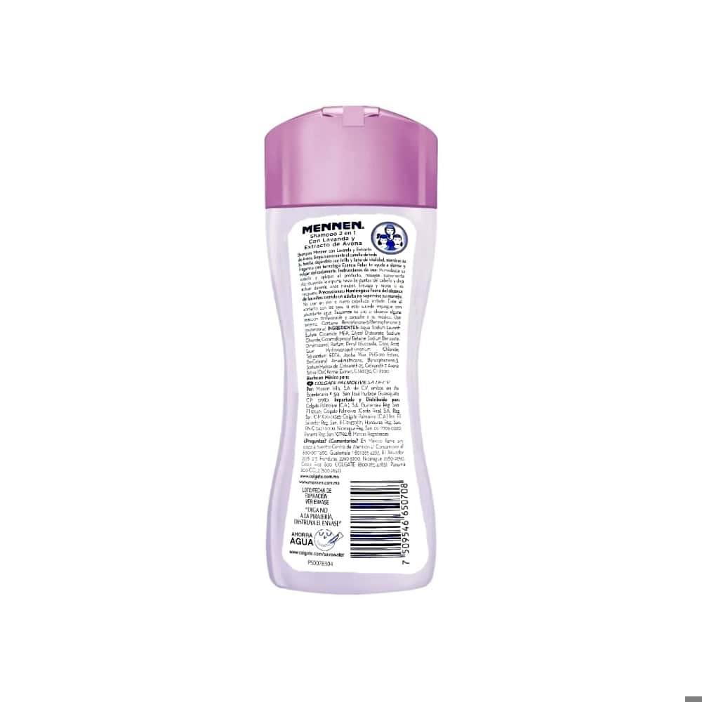 Champú 2 en 1 hidratación y equilibrio con lavanda y extracto de avena Mennen (200 ml) - Miniatura 2