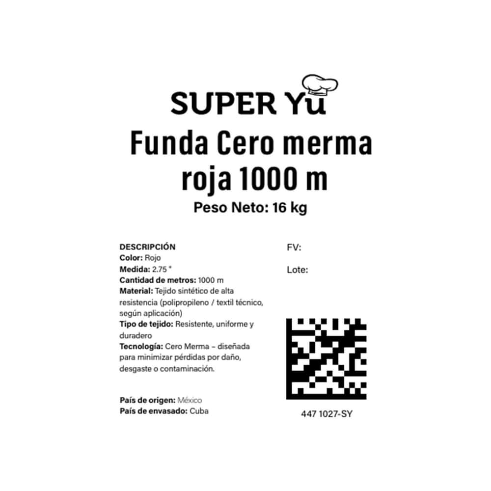 Funda roja Cero merma 2.75 " CAL 45 mm Super Yu (1000 m) - Miniatura 3