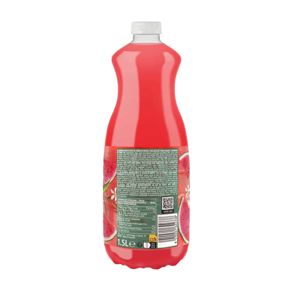 Bebida refrescante de zumo de frutas de sandía -melón- light Don Simón (1.5 L) - Miniatura 2