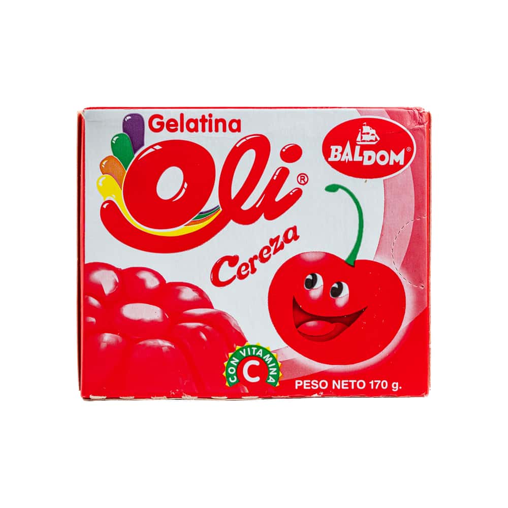 Gelatina sabor cereza con vitamina C Oli (170 g / 5.99 oz) - Miniatura 1