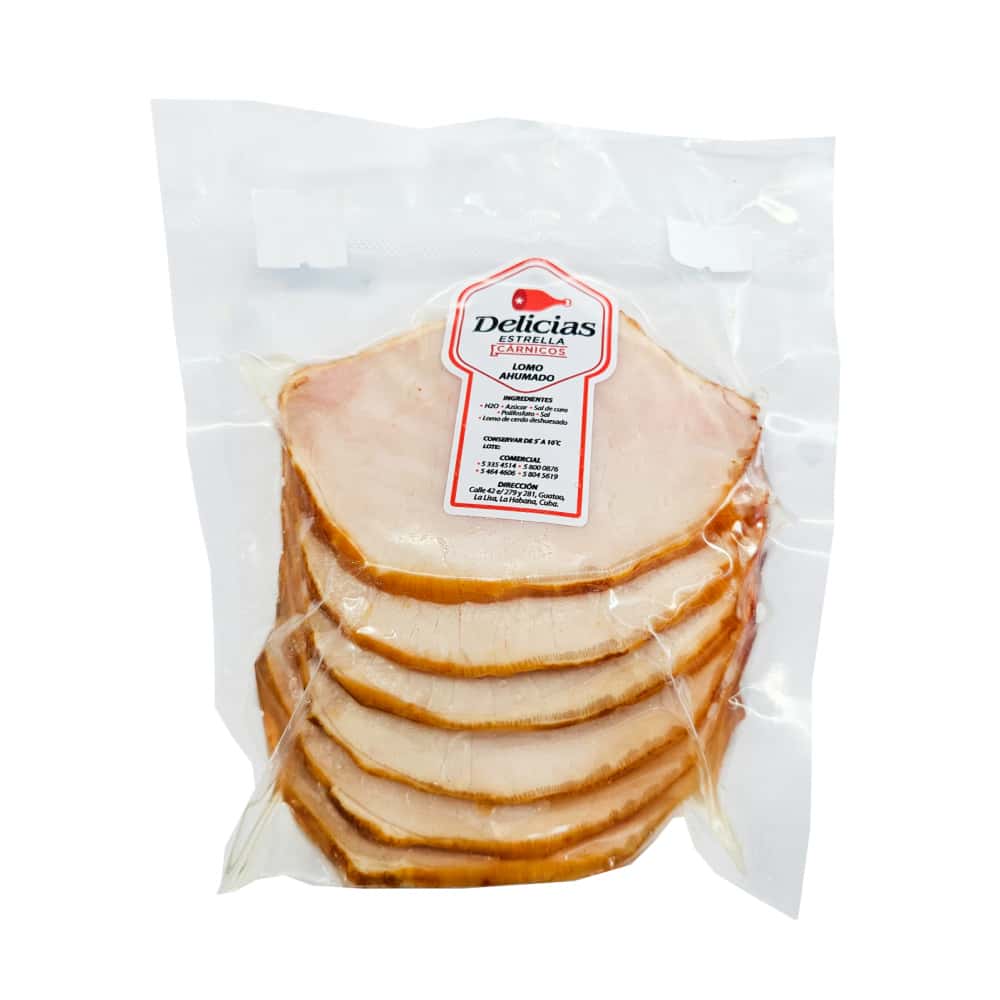 Lomo de cerdo ahumado lasqueado Delicias Estrella (250 g / 8.81 oz) - Miniatura 1