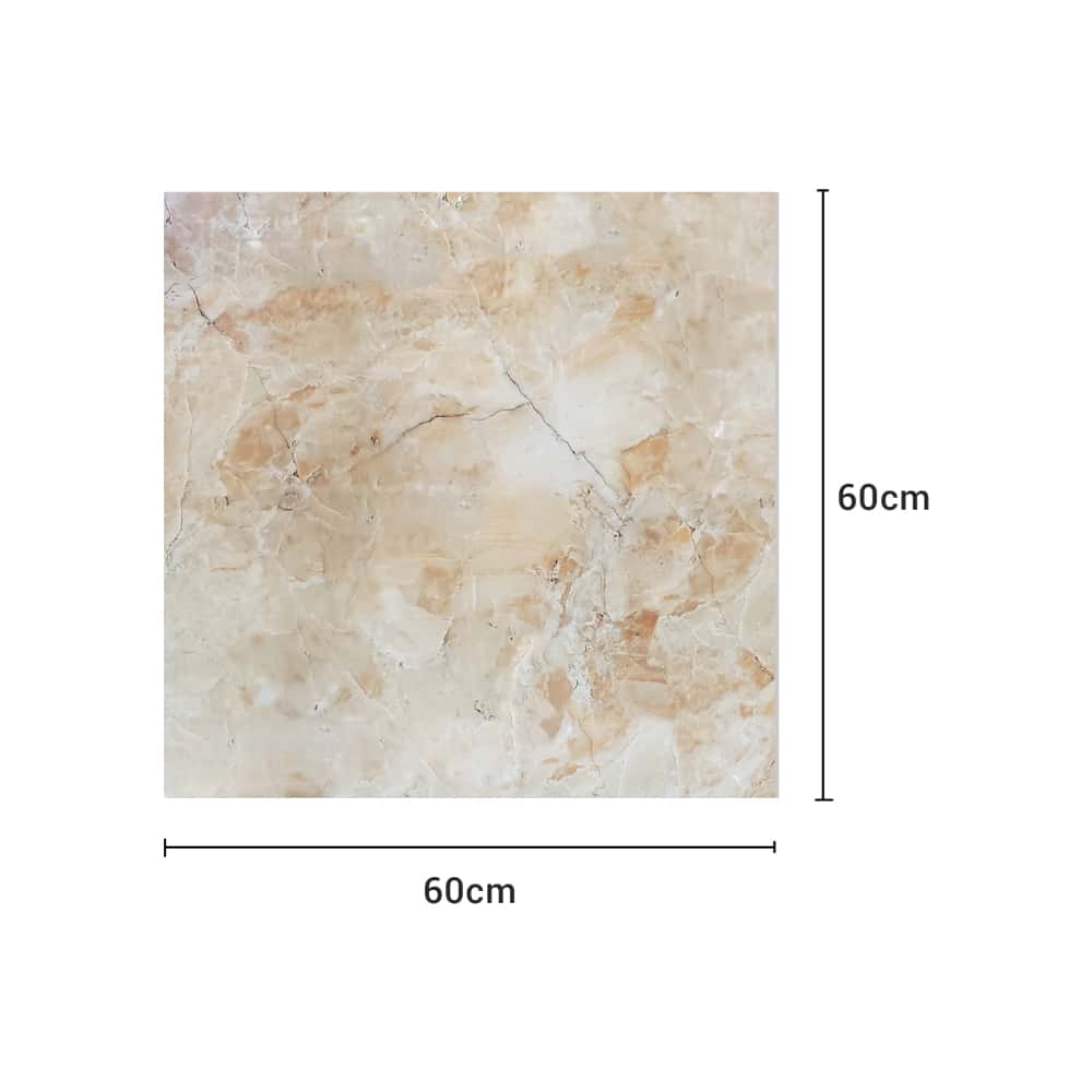 Caja de losas marrón pulido de porcelana esmaltada 600 mm x 600 mm Malu 1296-LT (4 U) - Miniatura 3