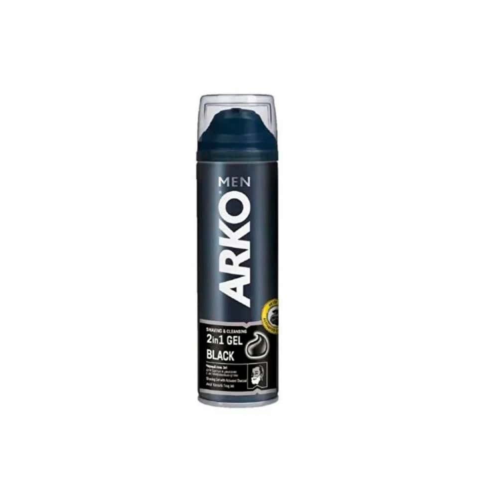 Gel negro 2 en 1 para afeitar y limpiar Arko (200 ml) - Miniatura 1