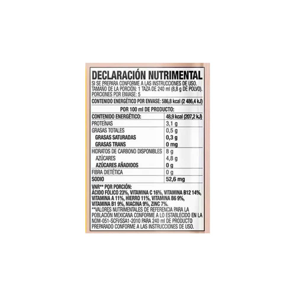 Polvo para preparar atole sabor chocolate, fortificado con vitaminas y minerales Zuko (44 g / 1.55 oz) - Miniatura 1